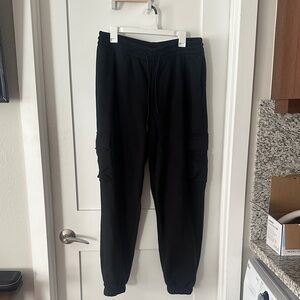 YITTY Black Fleece Jogger Pants